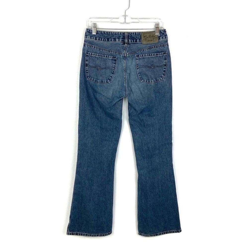 Vintage Womens Silver Jeans 29 Boot Cut